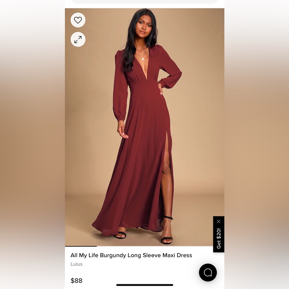 Beautiful Lulus size large gown